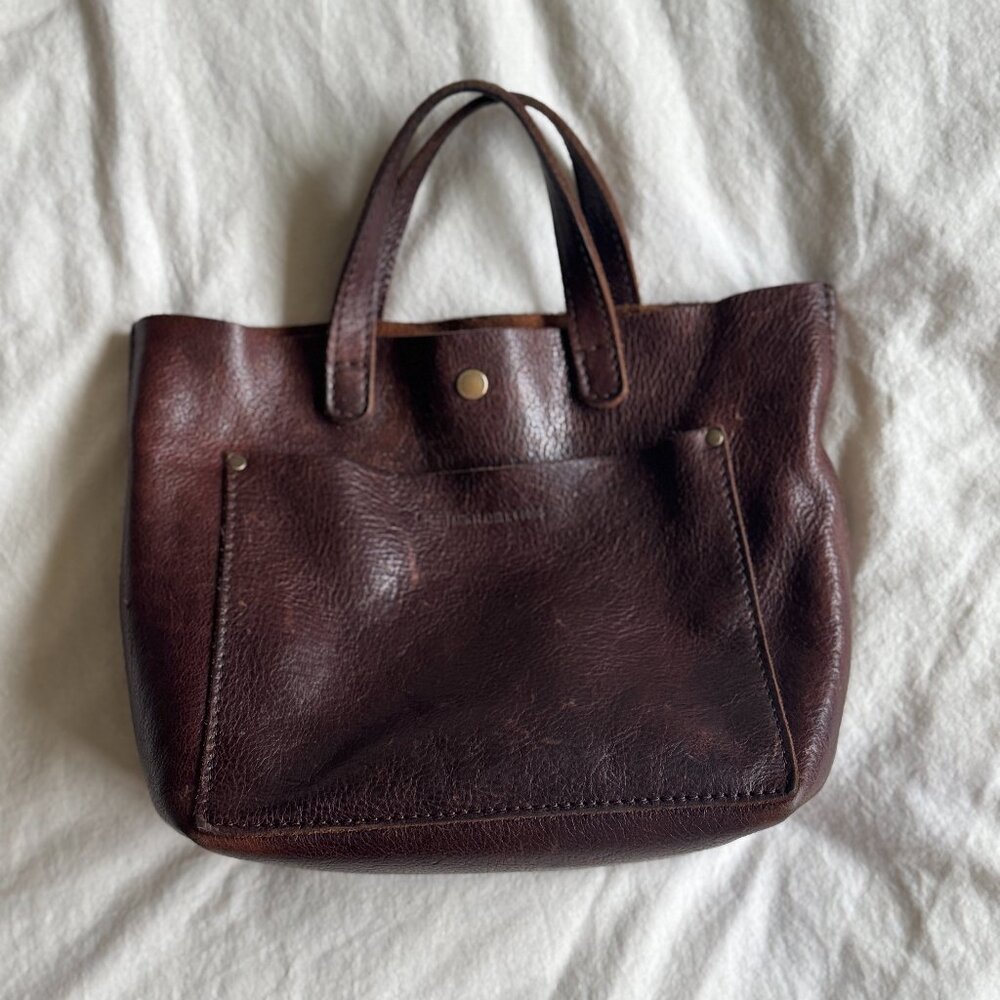 Portland Leather Mini Crossbody Tote